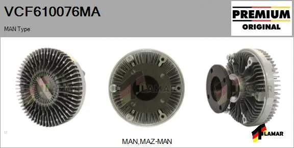 Clutch, radiator fan (VCF610076MA)