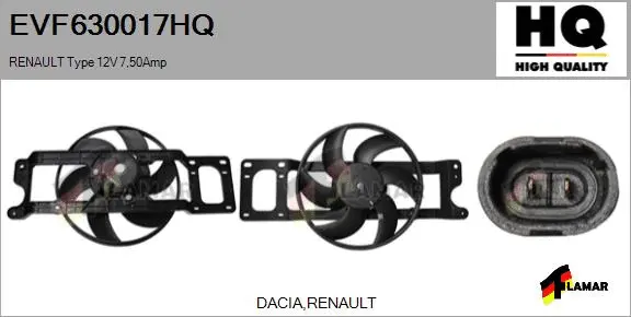 Electric Motor, radiator fan (EVF630017HQ)