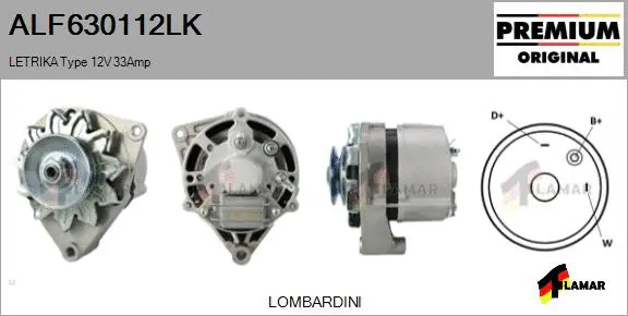 Alternator (ALF630112LK)