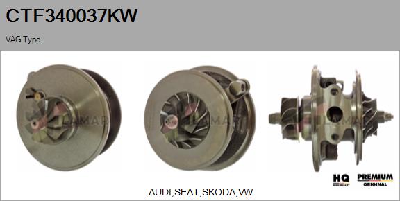 Core assembly, turbocharger (CTF340037KW)