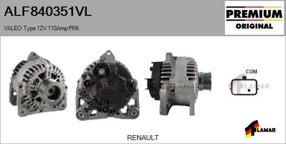 Alternator (ALF840351VL)