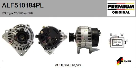 Alternator (ALF510184PL)