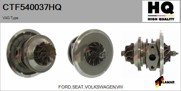 Core assembly, turbocharger (CTF540037HQ)