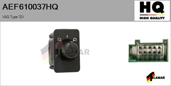 Switch, exterior rearview mirror adjustment (AEF610037HQ)