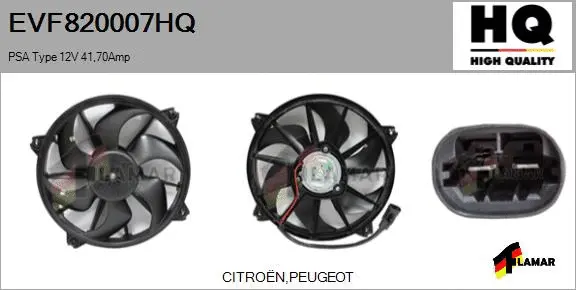 Electric Motor, radiator fan (EVF820007HQ)