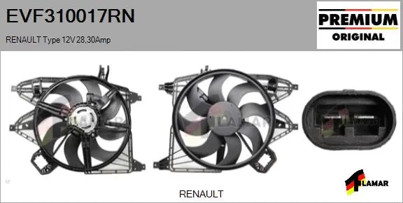 Electric Motor, radiator fan (EVF310017RN)