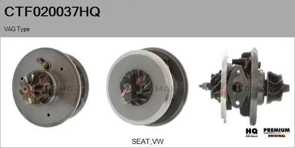 Core assembly, turbocharger (CTF020037HQ)