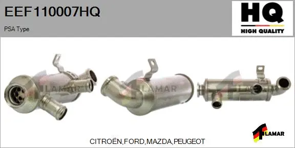Cooler, exhaust gas recirculation (EEF110007HQ)