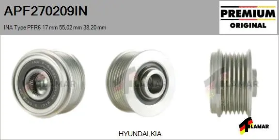 Belt Pulley, alternator (APF270209IN)