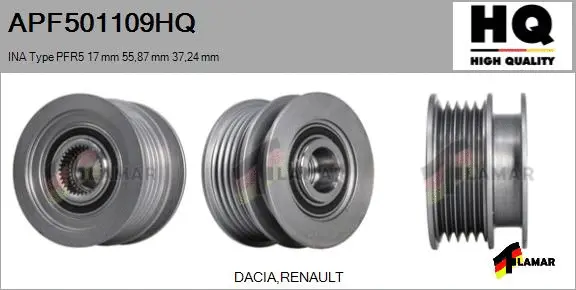 Belt Pulley, alternator (APF501109HQ)