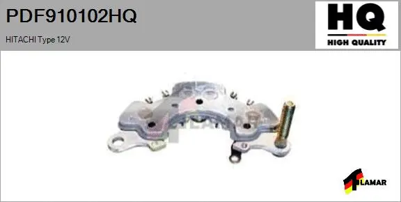 Rectifier, alternator (PDF910102HQ)