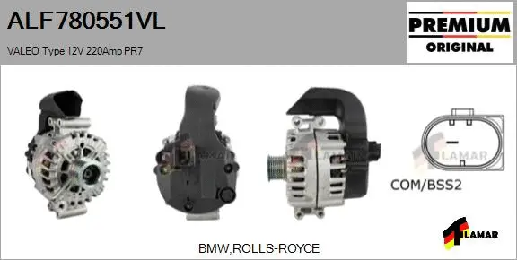 Alternator (ALF780551VL)