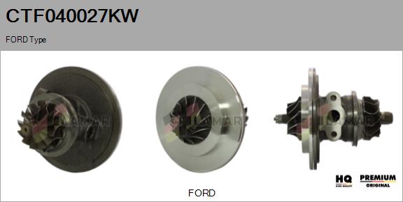 Core assembly, turbocharger (CTF040027KW)