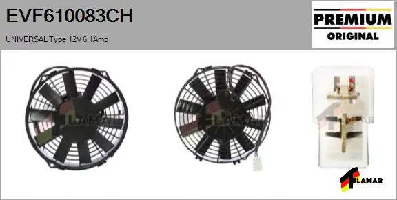 Electric Motor, radiator fan (EVF610083CH)
