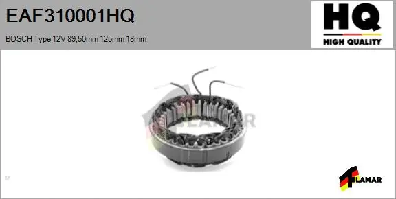 Stator, alternator (EAF310001HQ)