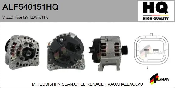Alternator (ALF540151HQ)