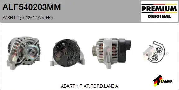 Alternator (ALF540203MM)