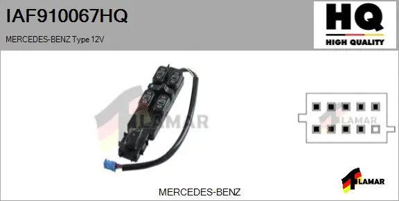 Switch, window regulator (IAF910067HQ)