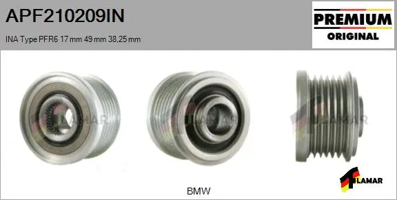 Belt Pulley, alternator (APF210209IN)
