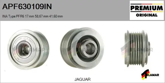 Belt Pulley, alternator (APF630109IN)