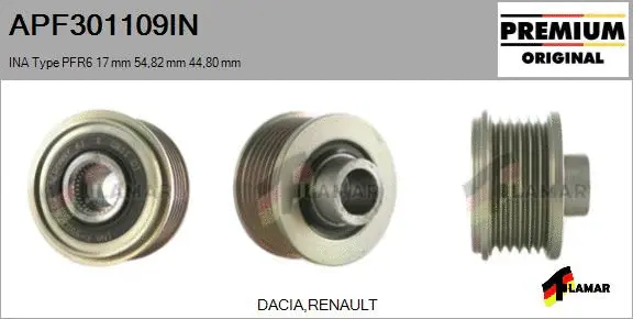 Belt Pulley, alternator (APF301109IN)