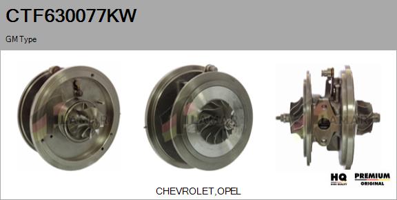 Core assembly, turbocharger (CTF630077KW)