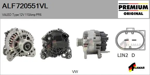 Alternator (ALF720551VL)