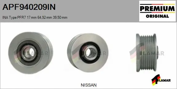 Belt Pulley, alternator (APF940209IN)