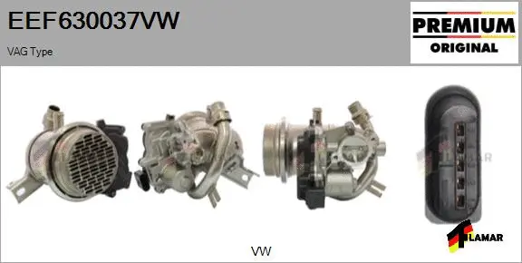 Cooler, exhaust gas recirculation (EEF630037VW)