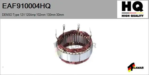 Stator, alternator (EAF910004HQ)