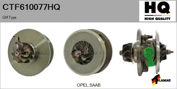 Core assembly, turbocharger (CTF610077HQ)