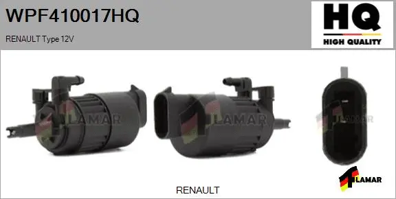 Washer Fluid Pump, window cleaning (WPF410017HQ)