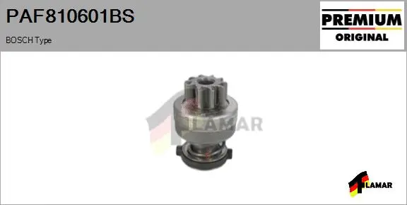 Pinion, starter (PAF810601BS)