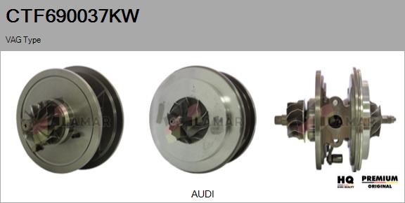 Core assembly, turbocharger (CTF690037KW)