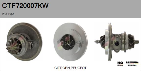 Core assembly, turbocharger (CTF720007KW)