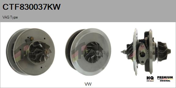 Core assembly, turbocharger (CTF830037KW)