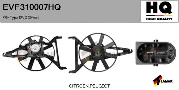 Electric Motor, radiator fan (EVF310007HQ)