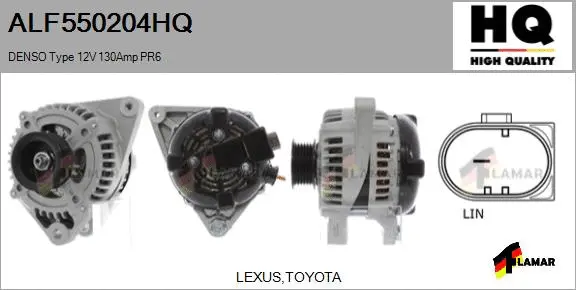 Alternator (ALF550204HQ)