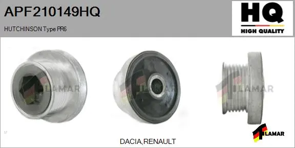 Belt Pulley, alternator (APF210149HQ)