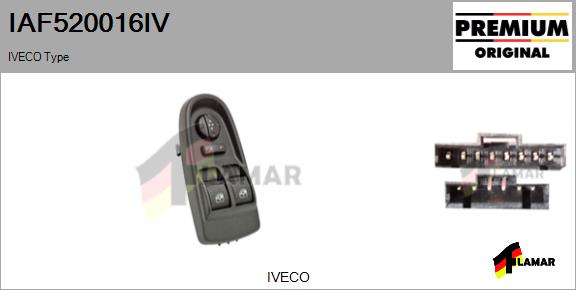 Switch, window regulator (IAF520016IV)