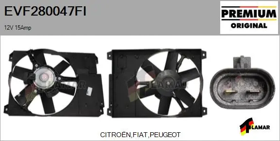 Electric Motor, radiator fan (EVF280047FI)