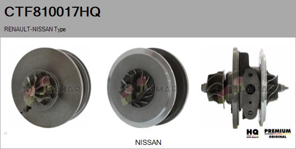 Core assembly, turbocharger (CTF810017HQ)