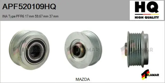 Belt Pulley, alternator (APF520109HQ)