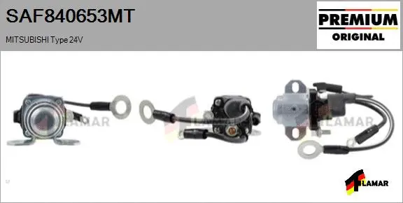 Solenoid Switch, starter (SAF840653MT)