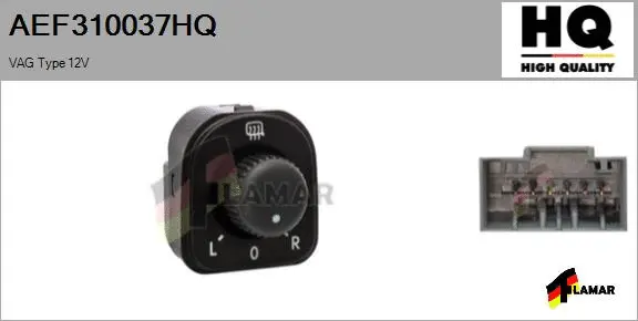 Switch, exterior rearview mirror adjustment (AEF310037HQ)