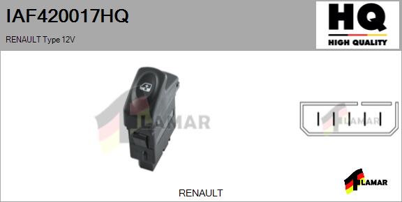 Switch, window regulator (IAF420017HQ)