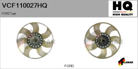Clutch, radiator fan (VCF110027HQ)
