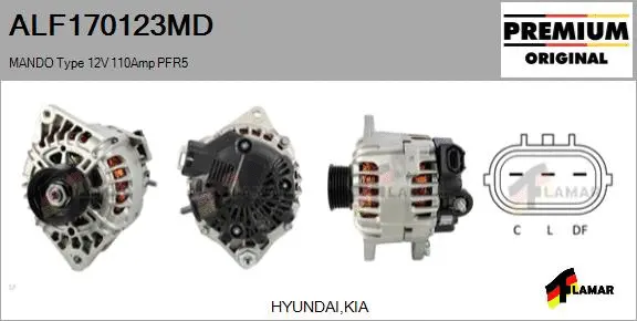 Alternator (ALF170123MD)