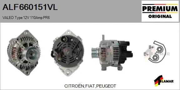 Alternator (ALF660151VL)