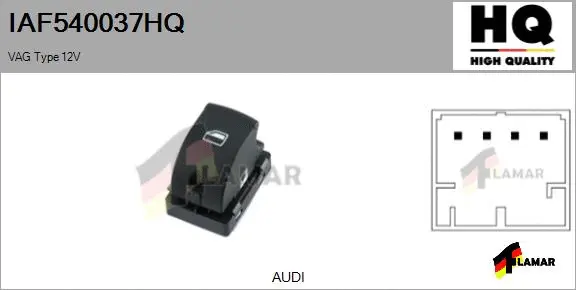 Switch, window regulator (IAF540037HQ)